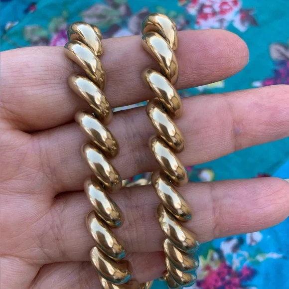 Beautiful 14kt Yellow Gold San Marco Chain Necklace (47.7 grams) - Picture 3 of 13